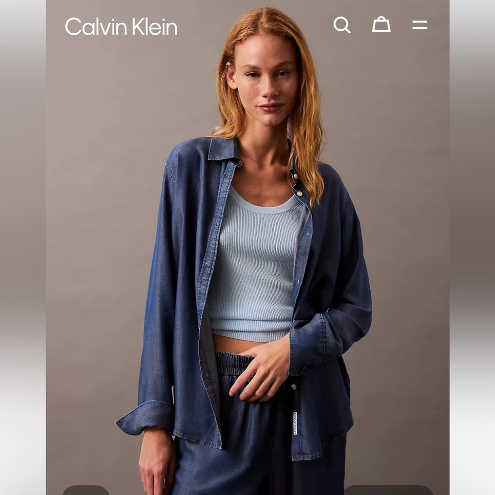 Calvin Klein Chambray Shirt/Tunic